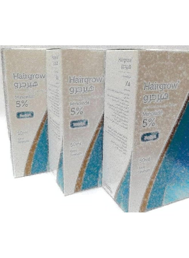 Hairgrow 5% Minoxidil 3 months supply (3 bottles x 50ML)