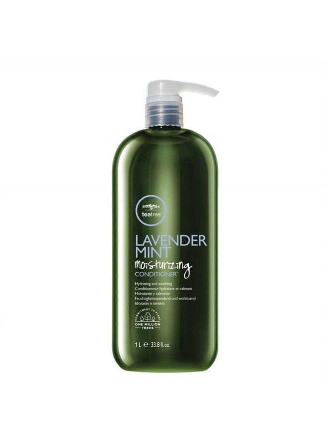 Tea Tree Lavender Mint Moisturizing Conditioner, Hydrates + Soothes, For Coarse + Dry Hair, 33.8 fl. oz.