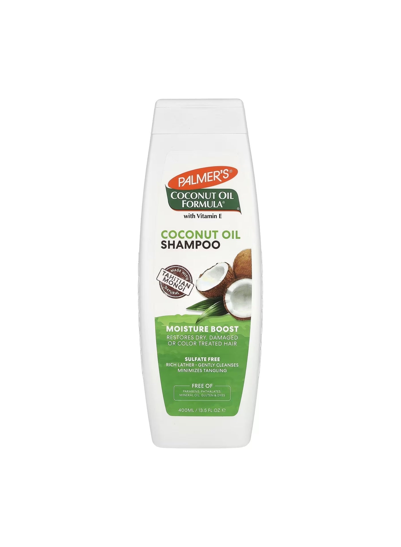 Coconut Oil Formula® with Vitamin E, Moisture Boost Shampoo, Dry, Damaged or Color Treated Hair, 13.5 fl oz (400 ml)