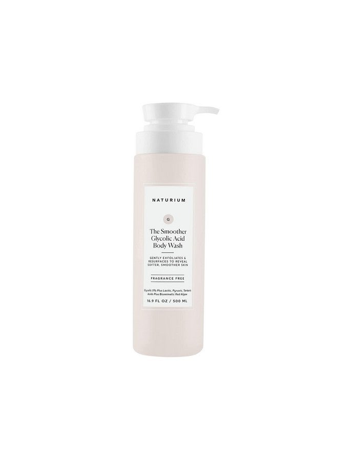 The Smoother Glycolic Acid Exfoliating Body Wash Soft & Smoothing Cleanser 16.9 Oz