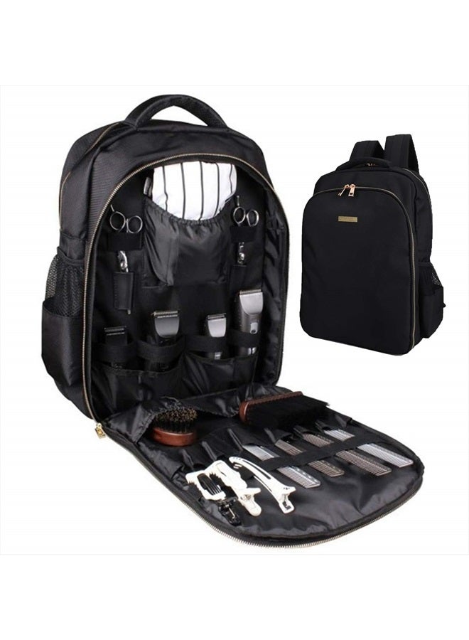 Barber Supplies Bag Organizer for Clippers and Supplies, Portable Clipper Bags and Cases for Men, Hairstylist Clipper Backpack for Barber Tools Storage Traveling Bag Case