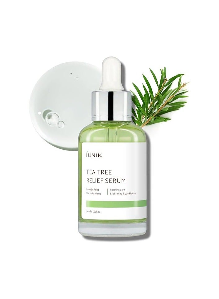 Iunik Tea Tree Relief Serum 50 ml, White