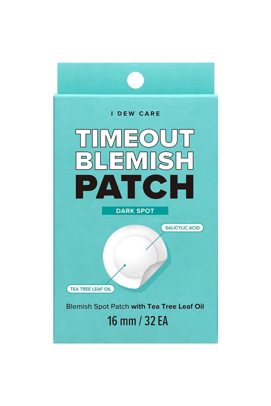 Hydrocolloid Acne Pimple Patch - Timeout Blemish Dark Spot | Korean zit Patches for face and skin, Facial Stickers, Pus absorbing with Tea Tree Leaf Oil, 32 Count