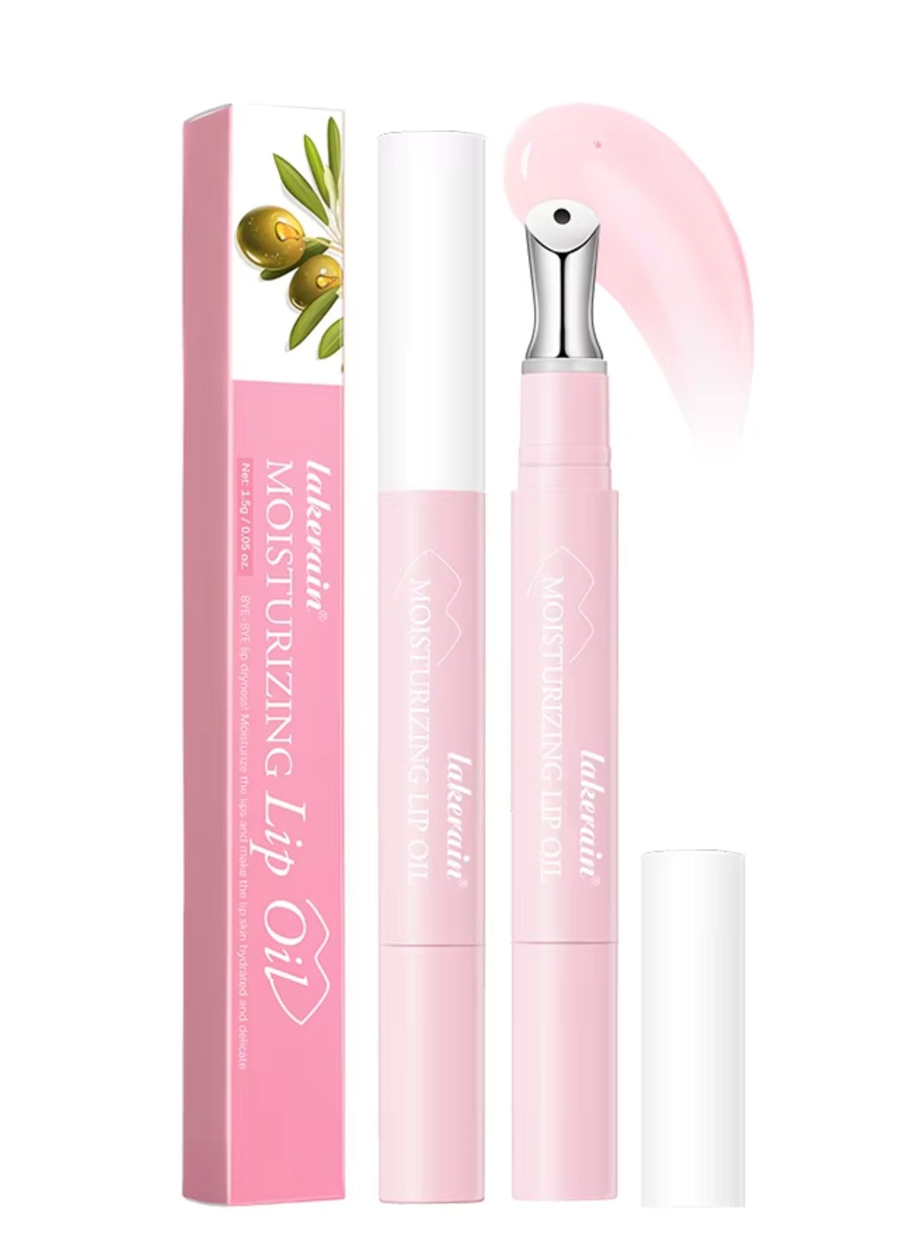 Moisturizing Lip Oil Lipstick Coating Gloss Silky Soft Smooth Hydrating Essence Lips Oil Lip Makeup Base Oils Lips Gloss Oil Long Lasting Lip Stain Lightweight Lip Tint Glow Lip Tint Oil Pink 04