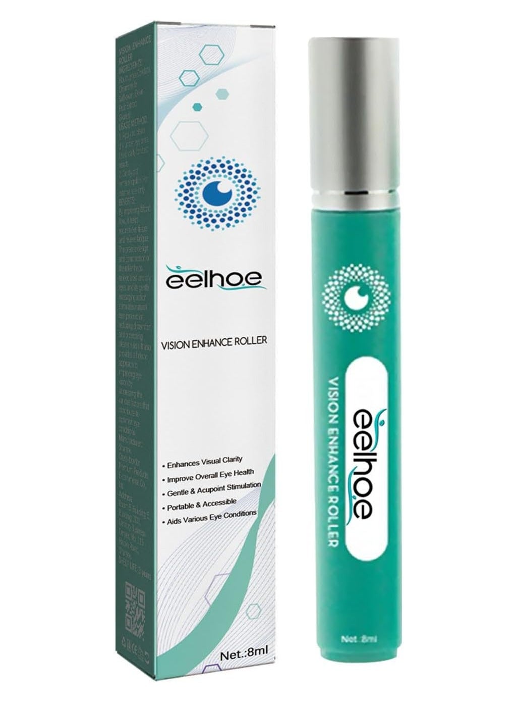 Vision Enhance Roller, Ophthlamed Vision Enhance Roller, Eye Massage Roller, Relieve Eye Strain, Enhances Visual Clarity, Eye Massage to Relieve Fatigue and Improve Vision (1PC)