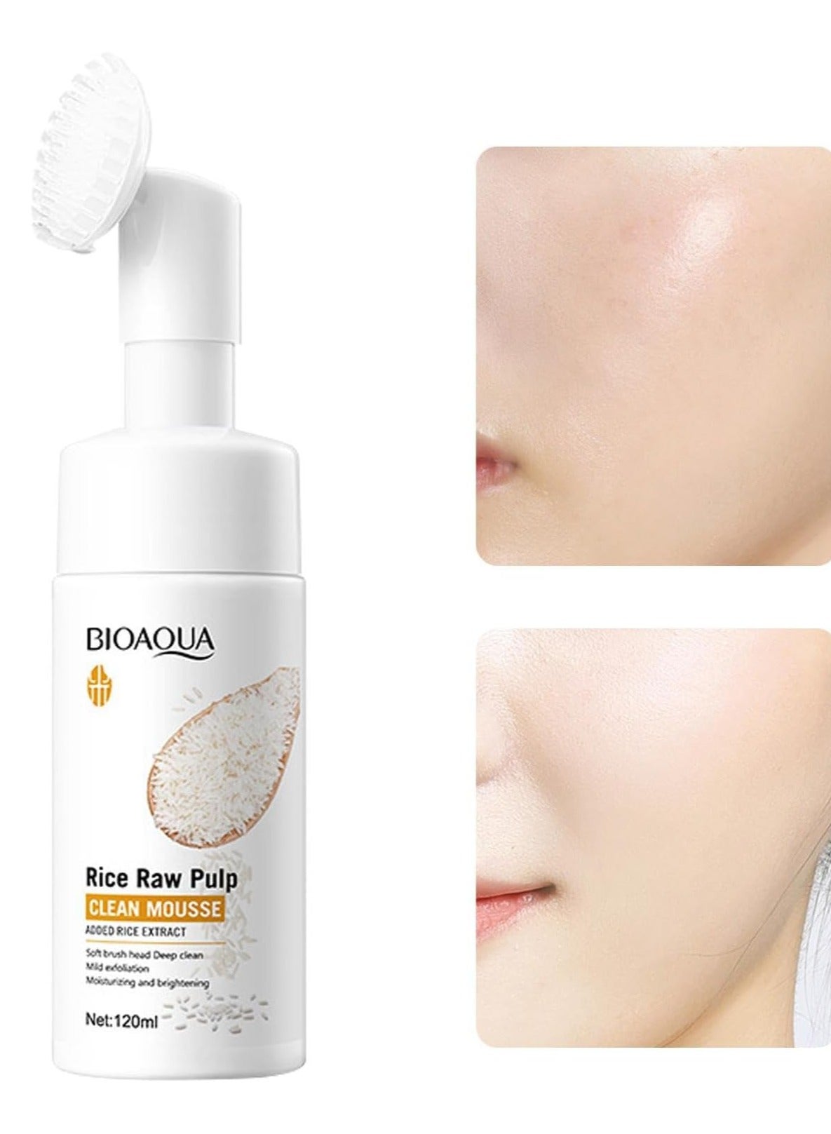 BIOAQUA Rice Raw Pulp Clean Mousse 120ml