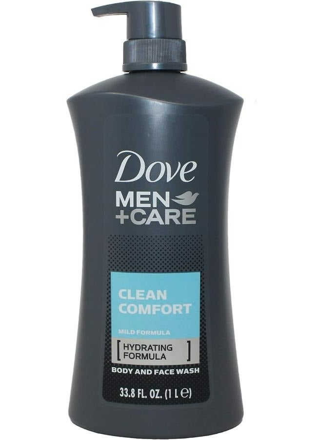 Body Wash And Face Wash Clean Comfort Scent Hydrating Formula 1 Liters
