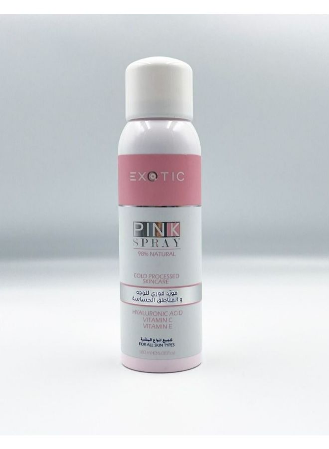 Pink Spray Gold Processed Skin Care 180 ML