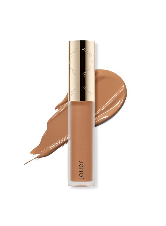 Essential High Coverage Liquid Concealer - Brightening Concealer - Color Corrector for Under Eye Dark Circles, Spot Coverage, and Eye Primer - Soft Matte Finish, DarkOchre