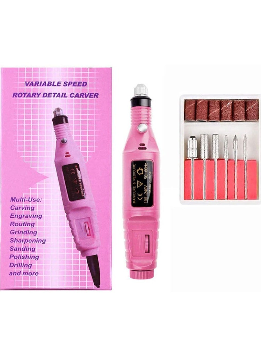 Electric Drill Portable Grinder Tool for Acrylic Nail Art Pen