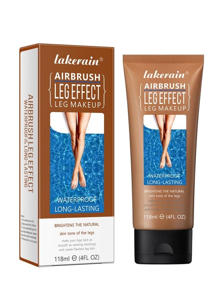 118ml Airbrush Leg Effect Leg Makeup Moisturize Light Leg Makeup Waterproof No Transfer Long Lasting Leg Skin Makeup Cover Cover Leg Scar Varicose Veins and Tattoo Cover Up Makeup Cream Bronze 03