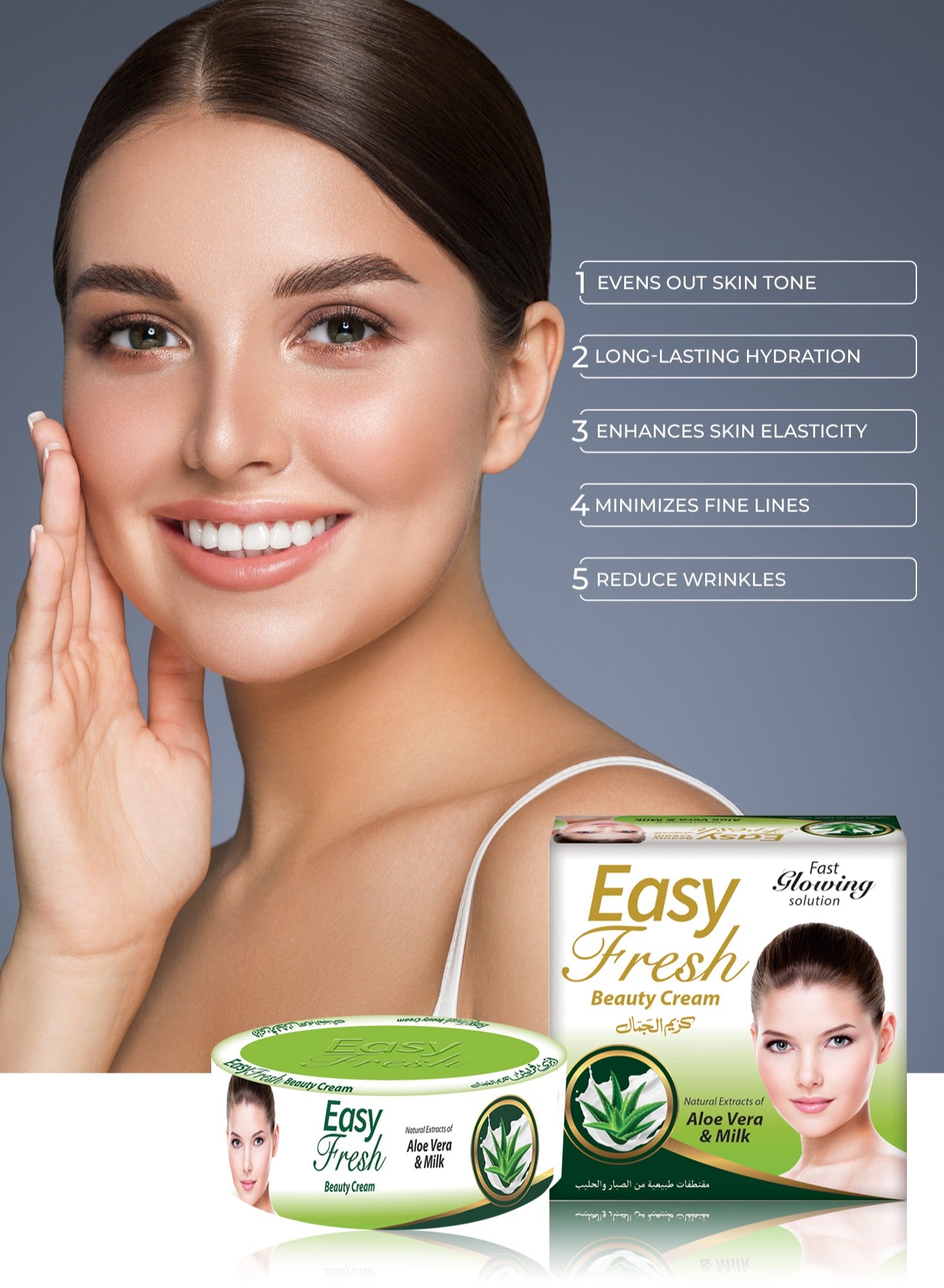 Beauty Cream - Acne Free Glowing Skin, Even Skin Tone, Eliminates Scars & Dark Circles - For All Skin Types 20g