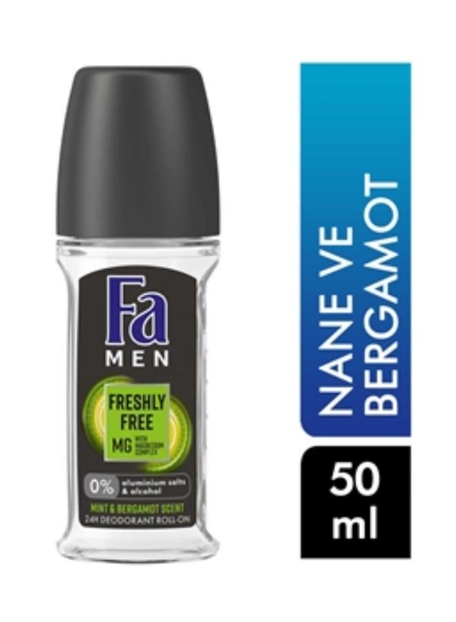 Roll-on for men mint and bergamot scent 50 ml