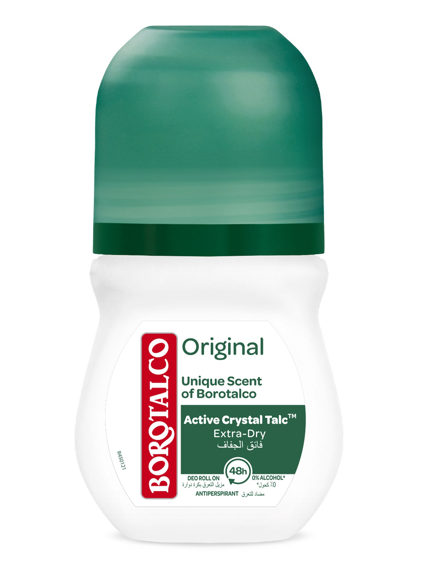 Original Unique Scent of Borotalco With Active Crystal Talc Deodorant  Roll On 50ml