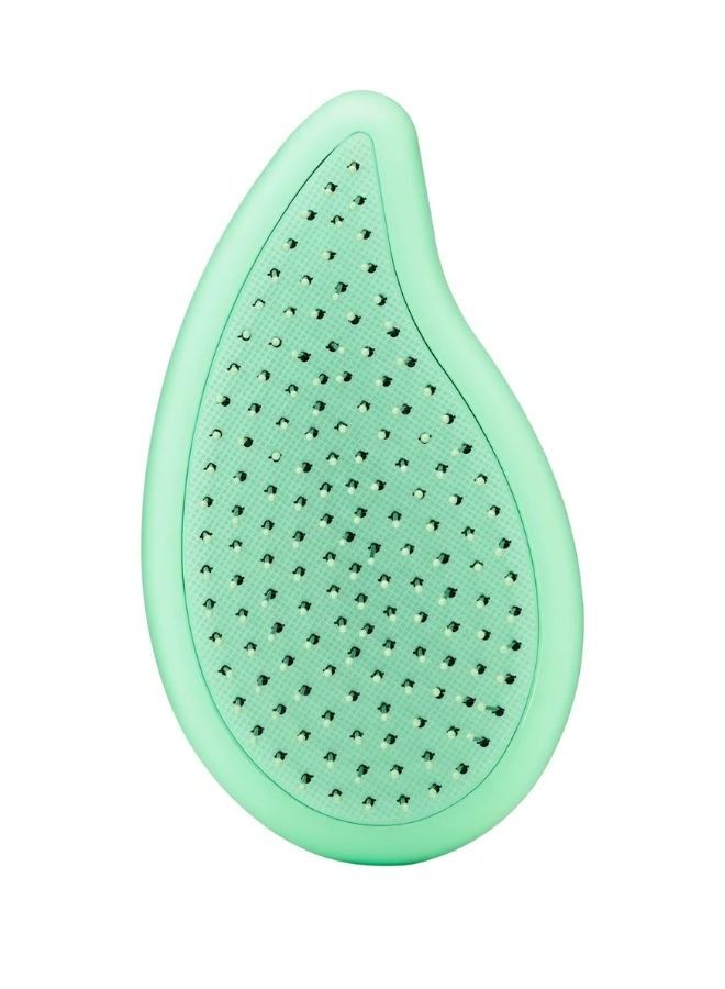 Go Green Palm Detangler Tea Tree Oil, Compact Brush, Eco Conscious, Intelliflex Bristles, Gentle Detangling, Controlled, Comfortable, Convenient Design