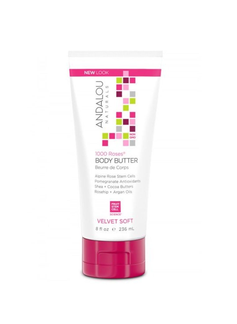 Andalou 1000 Roses Velvet soft Butter 8 Oz