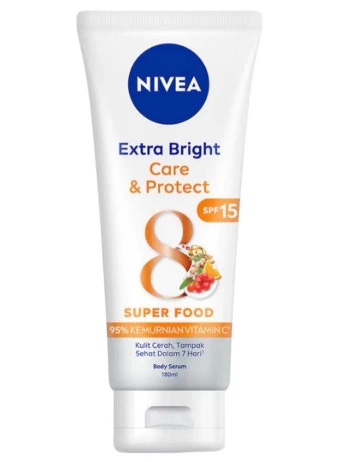 Nivea, Extra Bright Series, Body Serum, Care & Protect 180ml