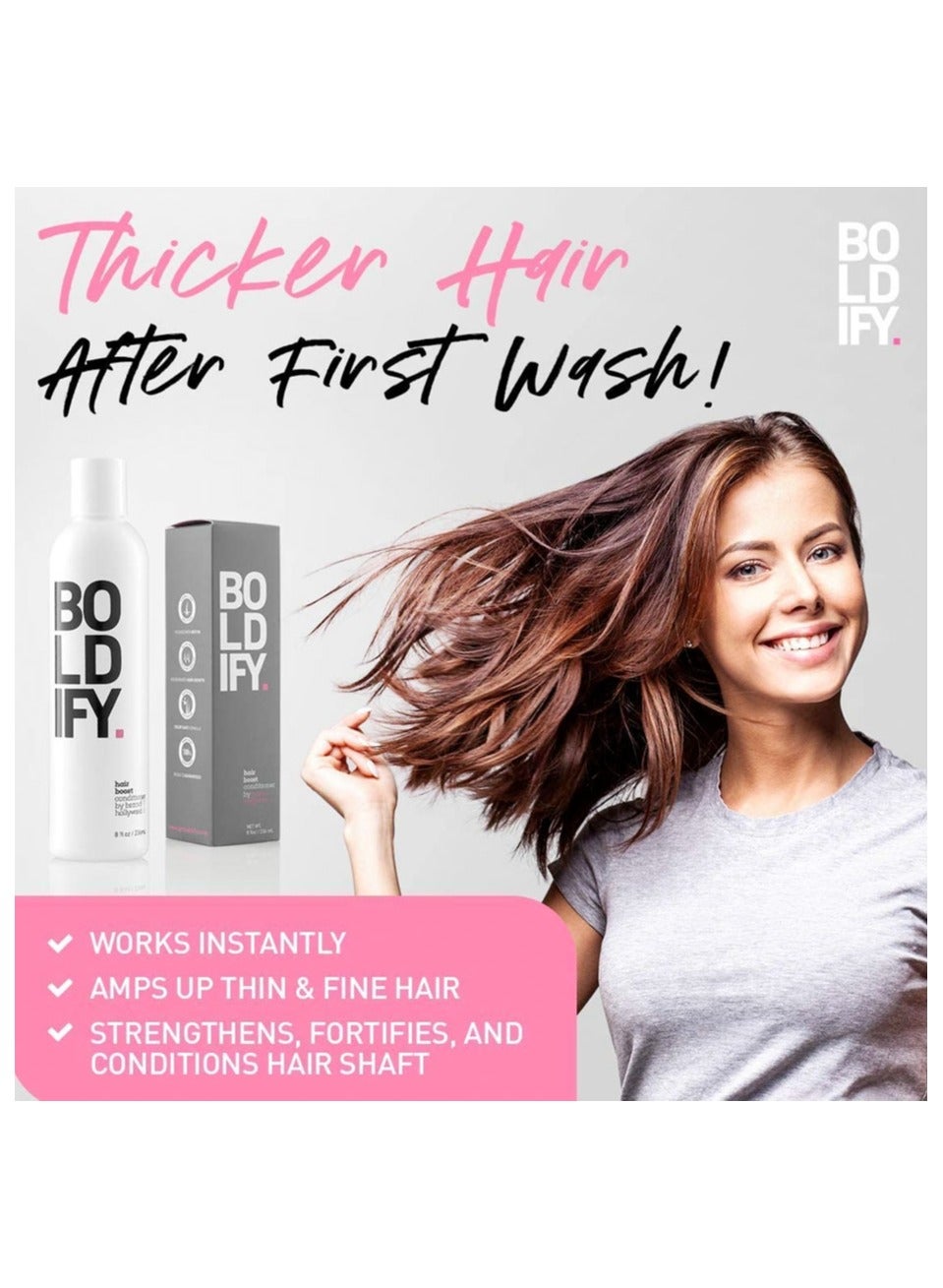 Thickening Hair Conditioner With Anti Hair Loss Formula – Stimulates Fuller Hair, Reduces Breakage, Packed With Biotin And Essential Vitamins, Color-Safe And Free Of Parabens And Sls (236Ml) - image 2