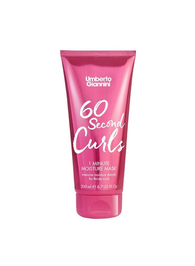 Rapid 60 Second Curls Moisture Mask - Provides Intense Hydration & Nourishment in Just One Minute, Revitalizes Dry & Damaged Curls (200 ml)