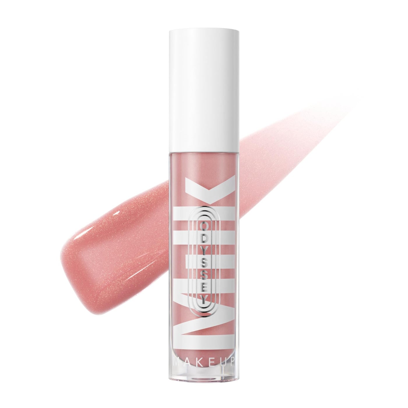 Milk Makeup Odyssey Lip Gloss â€“ Non-Sticky, Hydrating + Sheer-Tinted Gloss with Long-Lasting, High Shine Finish â€“ Vegan Formula Nourishes with Jojoba Oil â€“ Soul Search (Light Pink Shimmer), 0.2oz