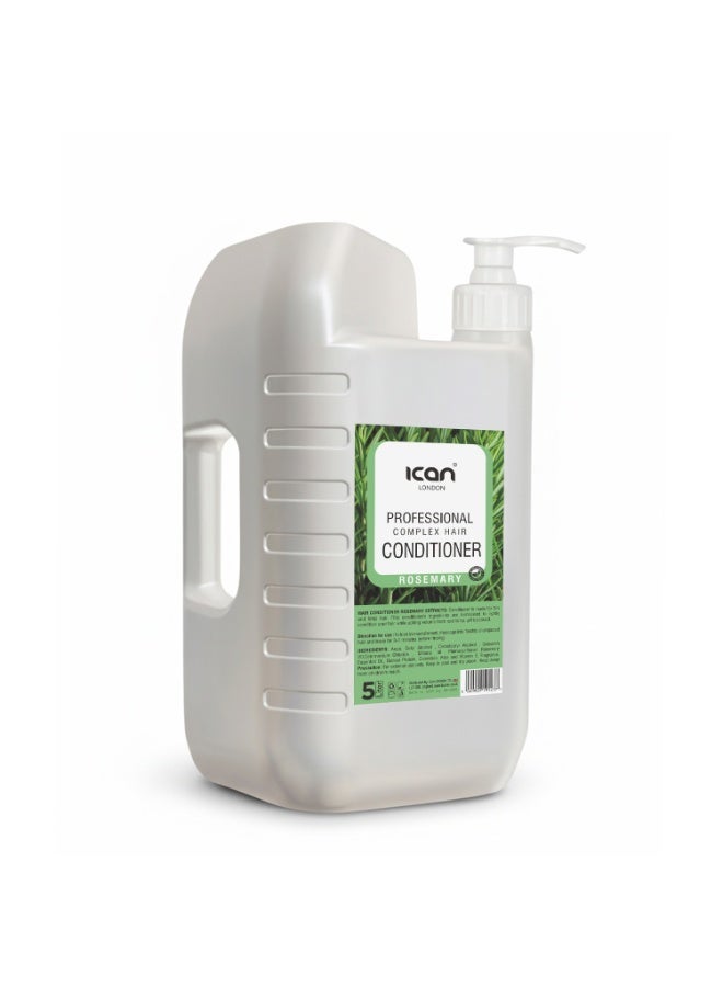 ICAN London Professional Complex Rosemary Conditioner 5 Litre | Salon Size Deep Nourishing, Strengthening & Repair Hair Conditioner