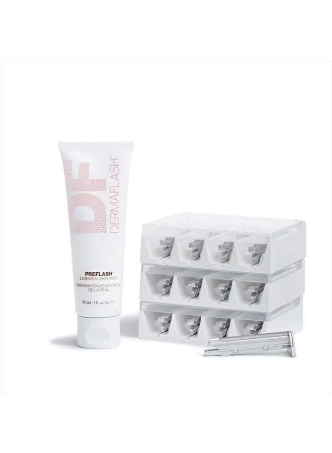 ESSENTIALS Dermaplaning Replenishment Kit for Women (12 Week Supply)