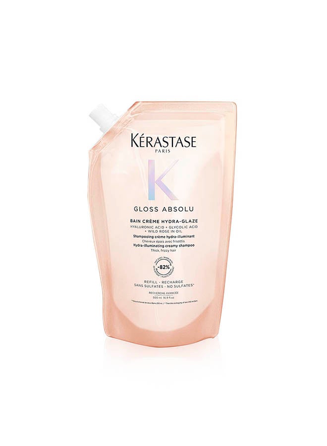 Gloss Absolu Bain Crème Hydra-Glaze Refill Shampoo Pouch For Thick Hair