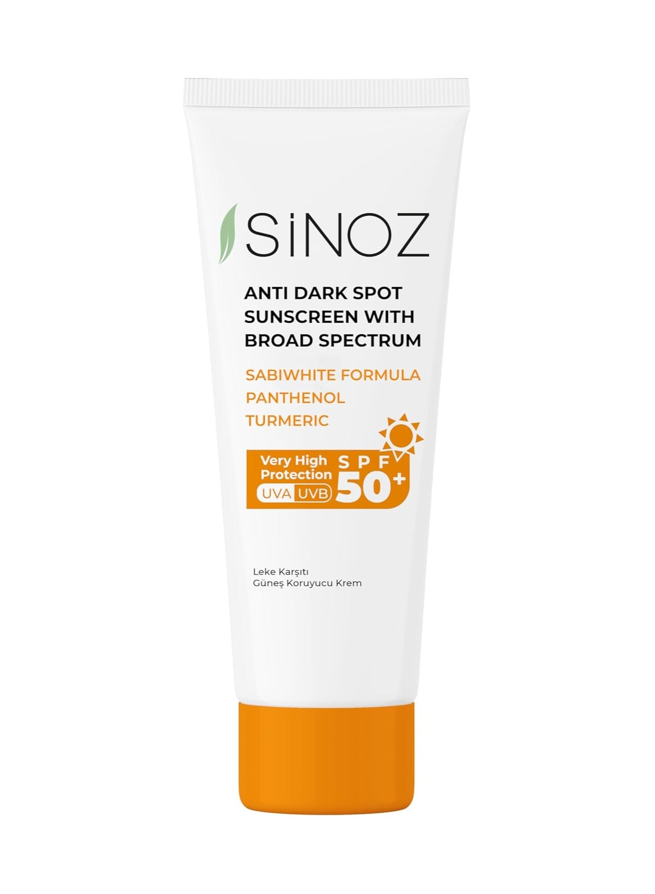 Sinoz Anti-Dark Spot Sunscreen SPF 50+ - Effective Protection Against Skin Blemishes, 50ml