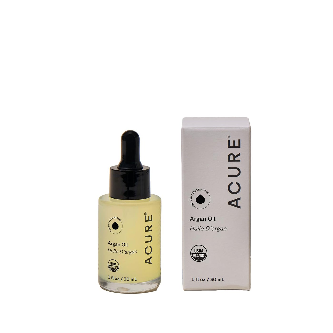 Acure The Essentials Argan Oil - Organic Argan Oil for Hair & Skin, Pure Nourishing Moisture Treatment for Face & Body, Carrier Oil for Essential Oils, Vegan, Natural, Cold Pressed - 1 fl oz