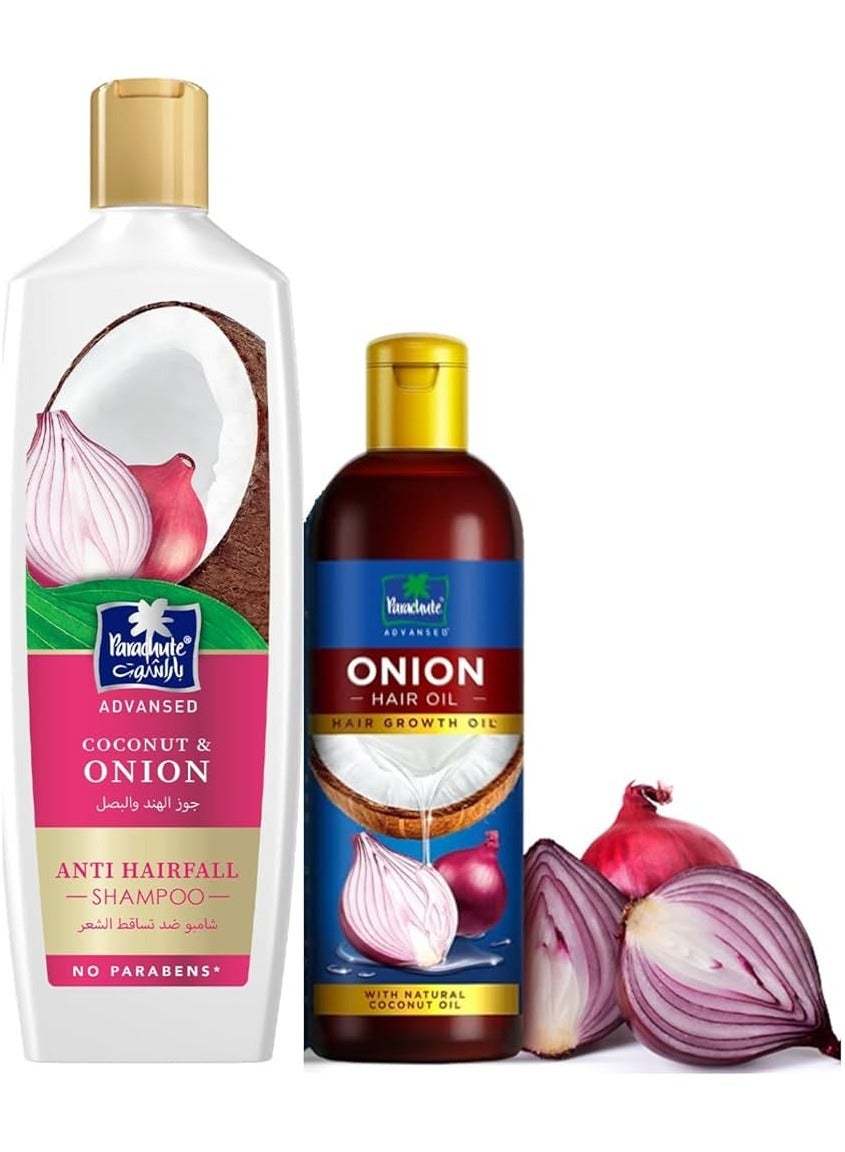 Advansed Onion Oil & Advansed  Onion Shampoo Combo for Hair Fall Control