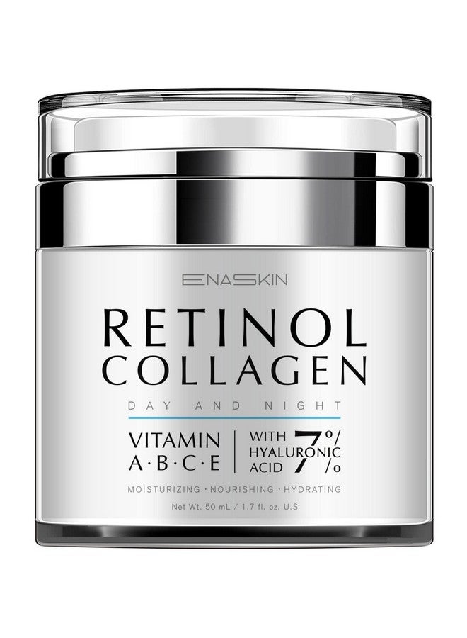 EnaSkin Anti Aging Face Cream: Retinol Collagen Wrinkle Moisturizer for Women - 7% Hyaluronic Acid - Day/Night Facial Sagging Skin Care & Firming Neck, 1.7 fl oz