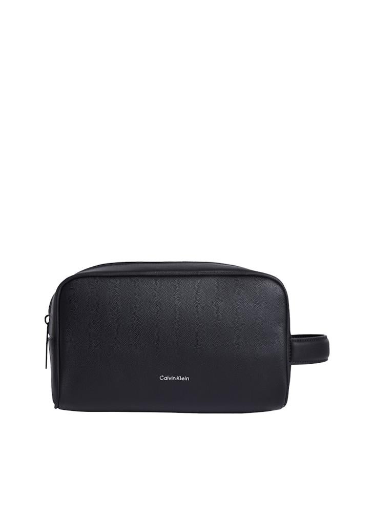 Logo Zip through Toiletry Bag