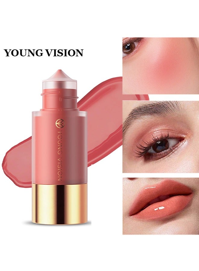 Liqud Blush,Dropper Liquid Blusher , Soft Matte Finish Cream Blush Liquid Blush Cream Blush Makeup Lightweight, Smooth Brightening Rouge #05