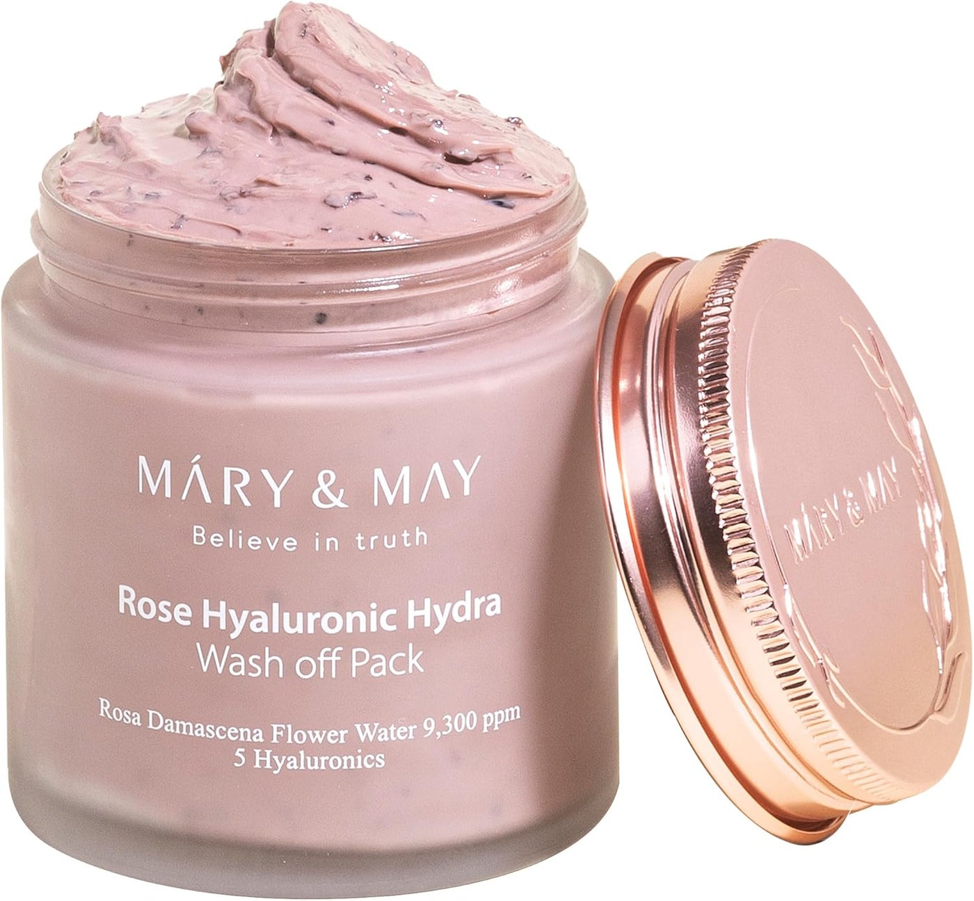 Vegan Rose Hyaluronic Hydra Wash Off Mask - 125g