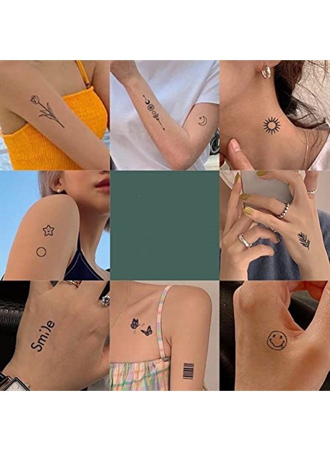 77 Designs Tattoo Tech, Long Lasting Temporary Tattoos, Last 1-2 Weeks, Waterproof, Semi Permanent Tattoo, Realistic look, No Adhesive, No reflection (Party Bundle B)
