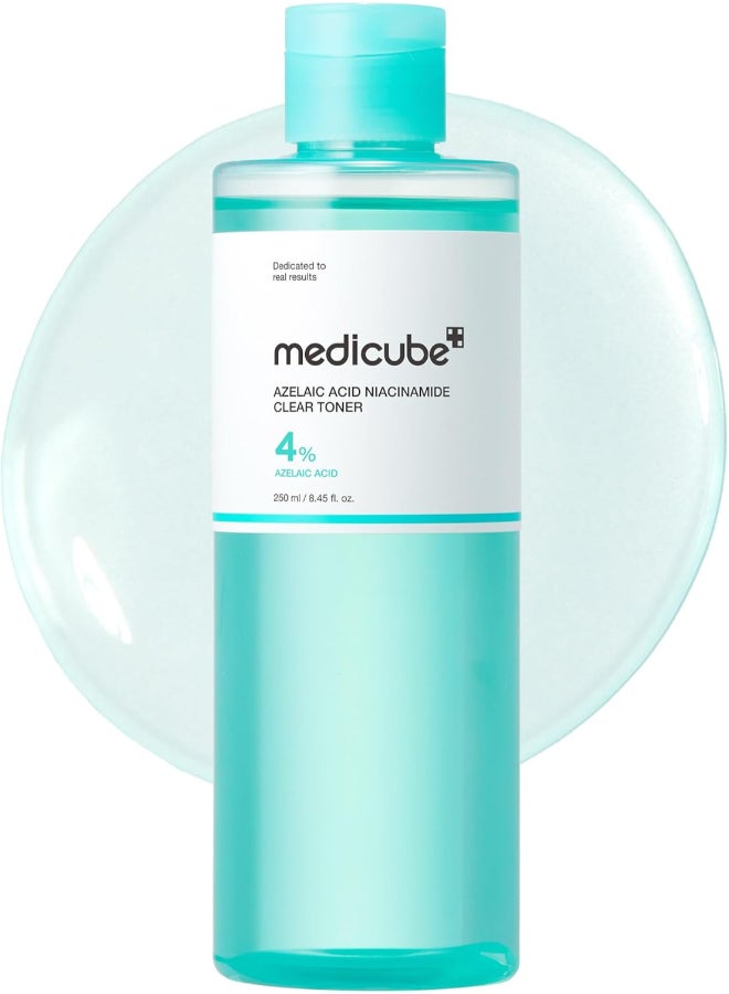 Medicube Azelaic Acid Niacinamide Clarifying Toner 4% Azelaic Acid 2% Niacinamide Soothing Daily Toner 250ml