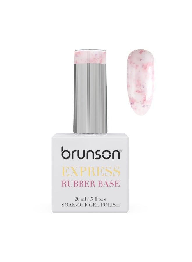 Rubber Base Gel Nail Polish 20Ml - French Rubber Base Coat Long-Lasting, Durable And Chip-Resistant Nail Strengthener Gel Nail Polish Base Coat For Manicure And Pedicure