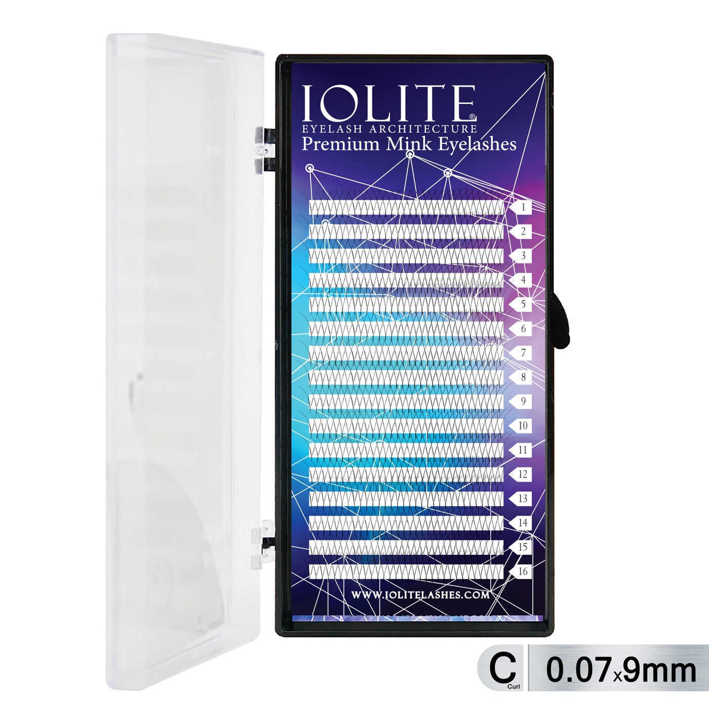 Y-Shaped Premium Mink Lash Extensions - 9mm, 0.07T, C Curl, Soft Natural Individual Lashes for Professional Use IPMYC7T9