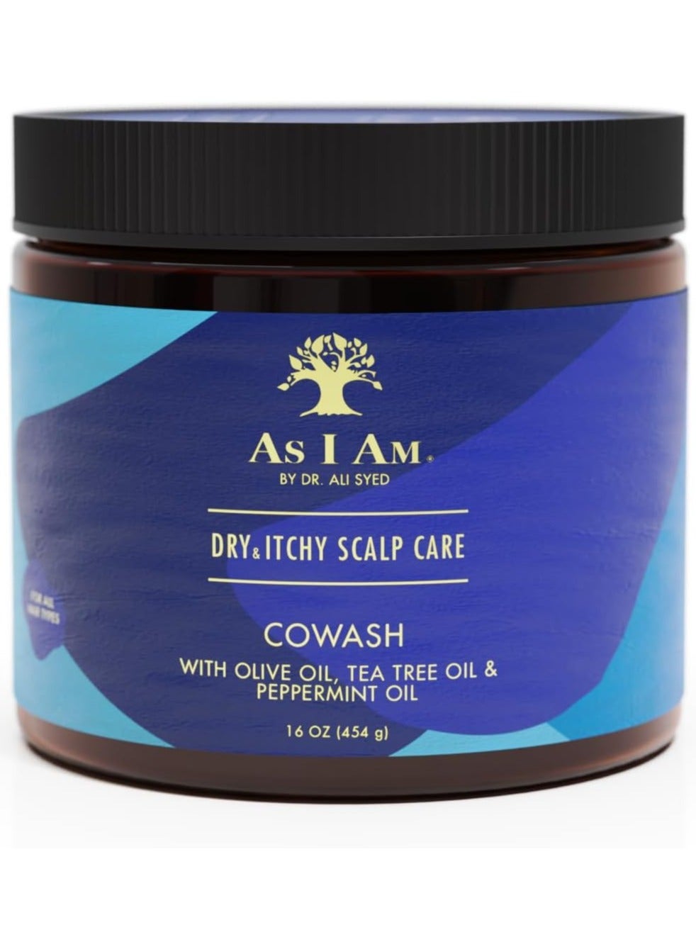 Dry And Itchy Scalp Care Cowash With Olive Oil Tea Tree Oil And Peppermint Oil 454g