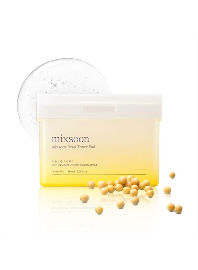 Bean Toner Pad,Moisturizing, Elasticity,Exfoliation, Bean Extracts, Cotton Pad (280ml/9.46fl.oz/70 Sheets)