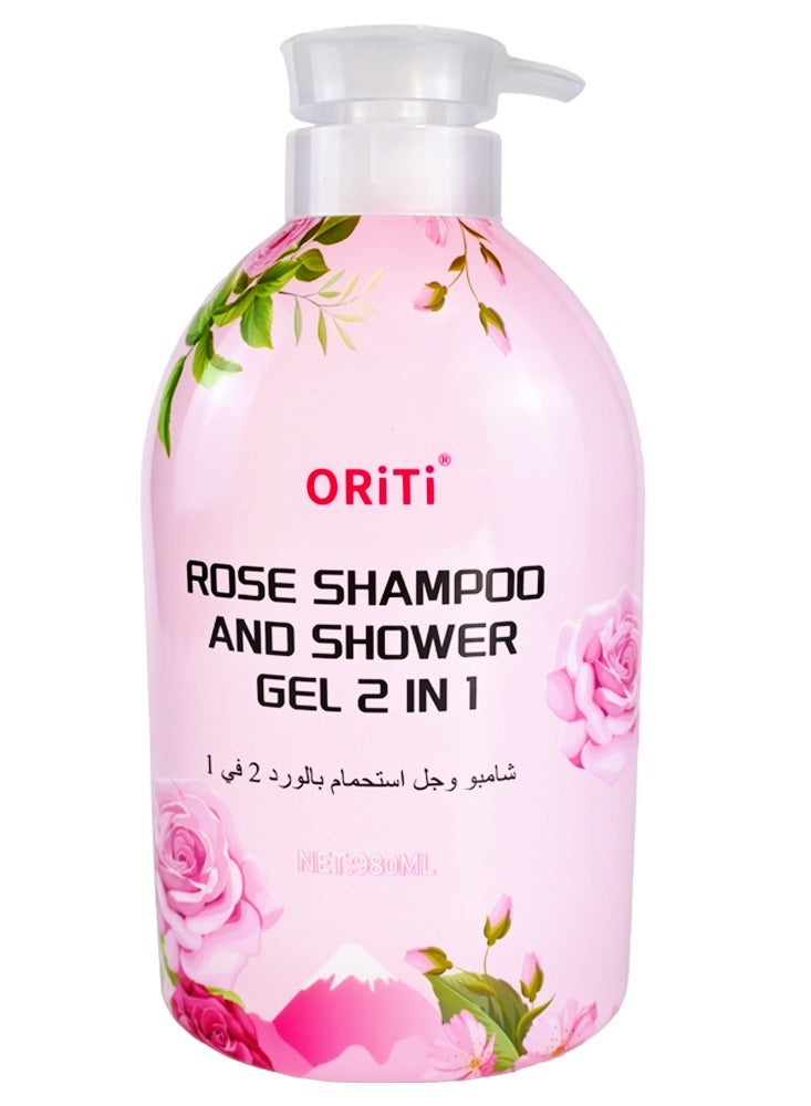ORiTi ROSE SHAMPOO AND SHOWER GEL 2 IN 1 - 980ML