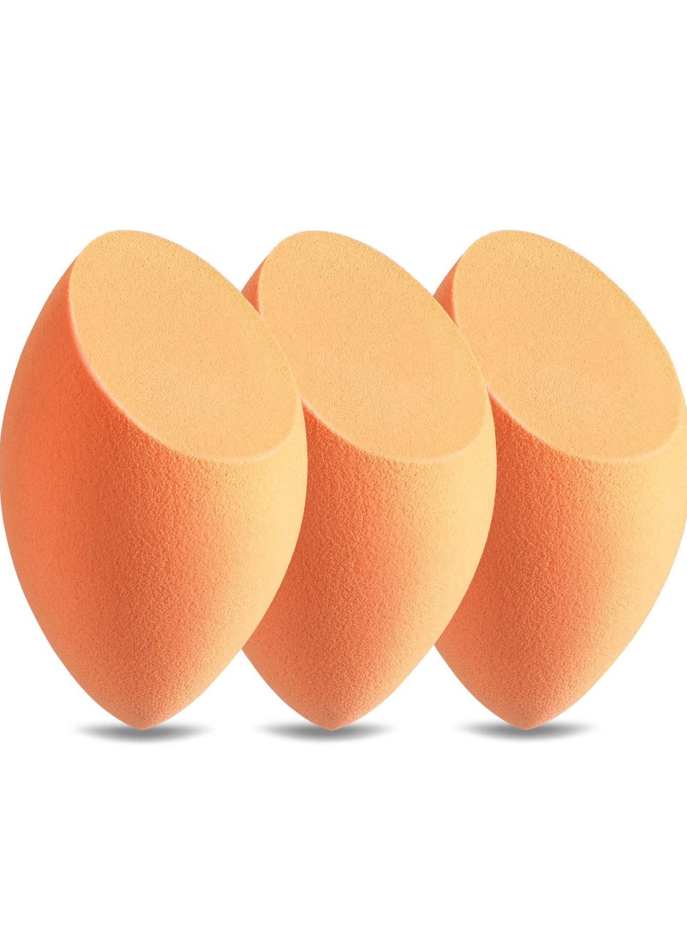 3-Pack Beauty Foundation Blending Sponge Orange