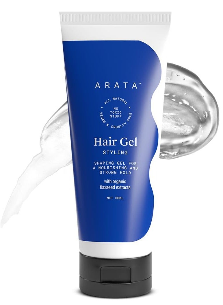 Arata Styling Hair Gel (50 ML) For All Hair Types Tames Flyaways Adds Strong Hold And Definition Creates Slicked-Back Looks Adds Texture and Control