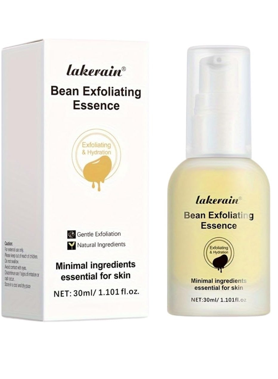 Bean Exfoliating Essence Bean Essence Face Serum Deep Hydration and Exfoliating Natural Soybean Ingredients Hydrating Moisturizing Shrink Pores Improve Dullness Exfoliate Bean Essence 30ml