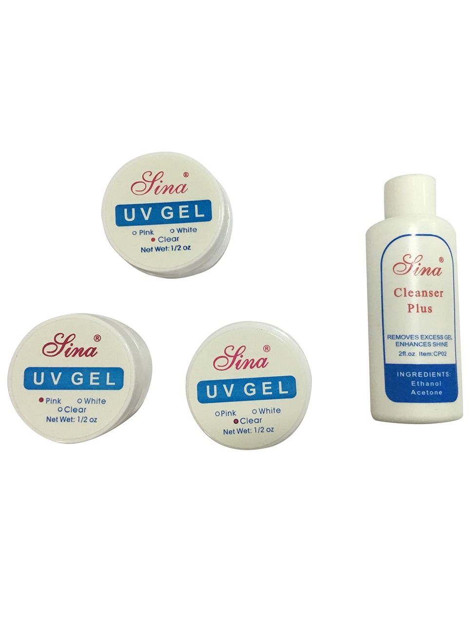 4-Piece Professional Builder Gel UV Nail Art Manicure