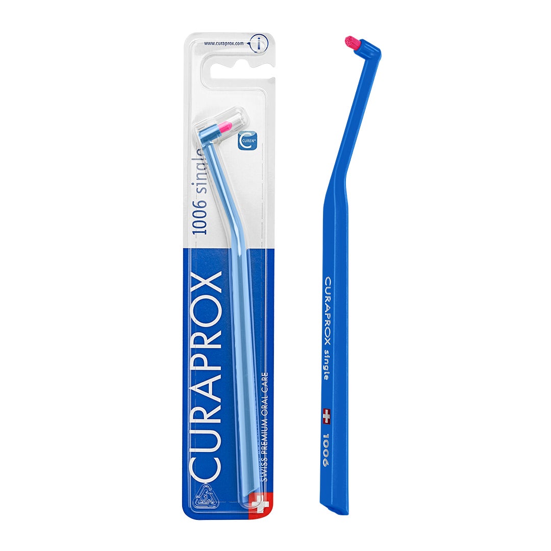 CS 1006 Soft Single Tuft Toothbrush I 1006 CUREN® Bristles for Precise & Gentle Plaque Removal | Promotes Healthier Gums and Teeth, Perfect for Detail Brushing, Single Pack