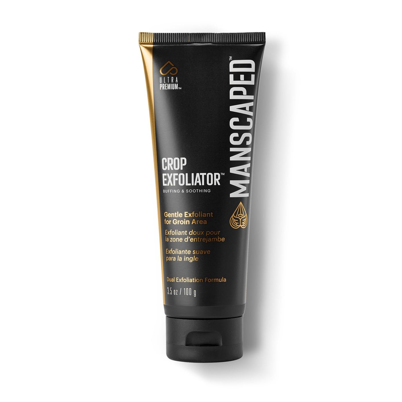 MANSCAPEDÂ® Crop ExfoliatorÂ® Gentle Groin Exfoliant Scrub to Soothe and Clear the Skin, Vegan, Cruelty-Free (3.5 oz)