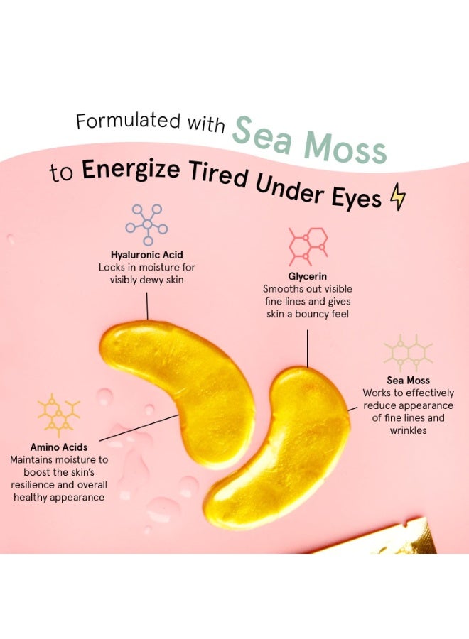grace & stella Award Winning Under Eye Mask - Stocking Stuffers for Women - Gifts for Teenage Girls - Gel Eye Patches for Dark Circles, Puffy Eyes, Undereye Bags - Vegan - Self Care (24 Pairs, Gold)