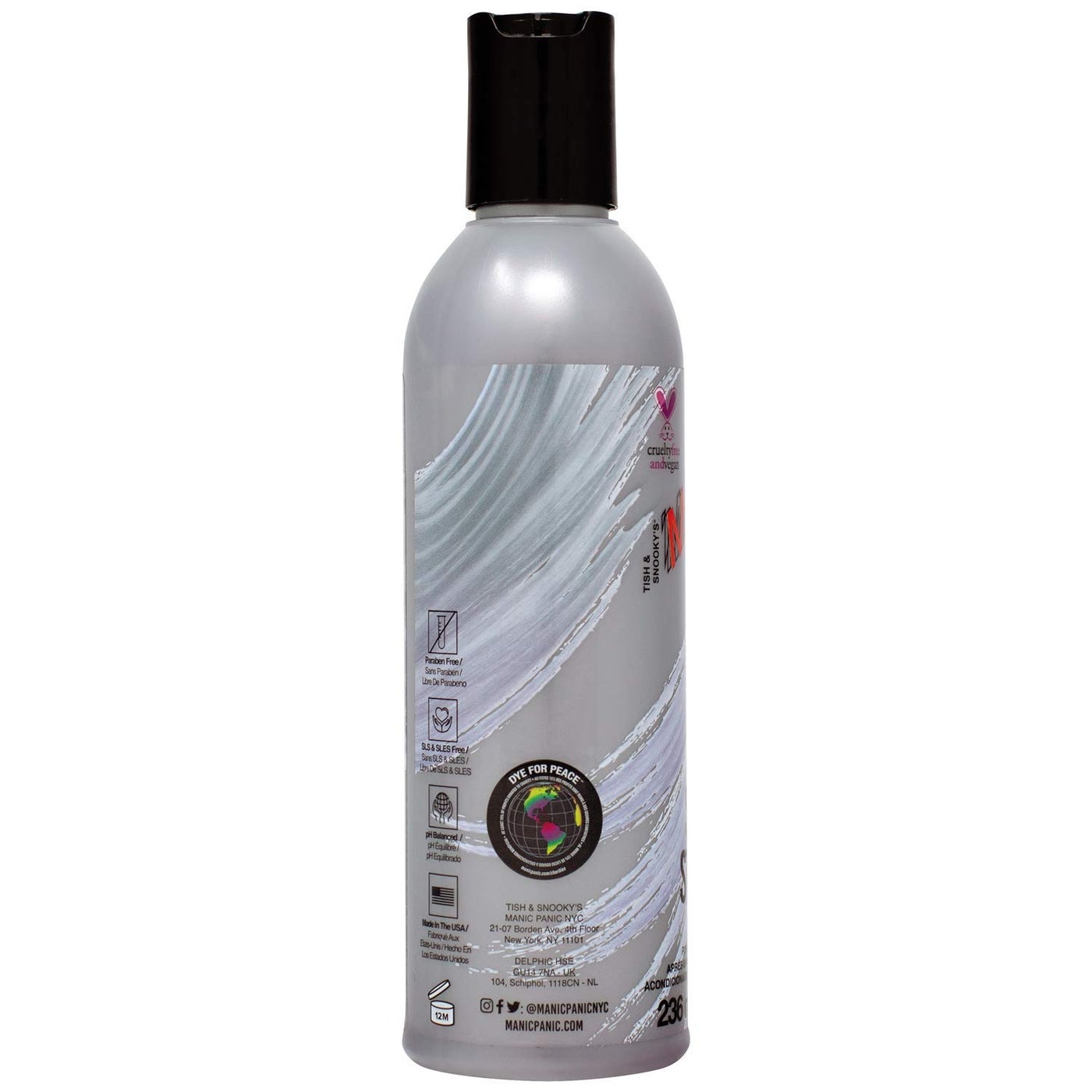 MANIC PANIC Silver Stiletto Purple Color Depositing Conditioner - Purple Conditioner for Blonde, Grey, Purple & Blue Hair - Neutralizes Brass & Yellow Tones - Vegan & Cruelty-Free (8oz)
