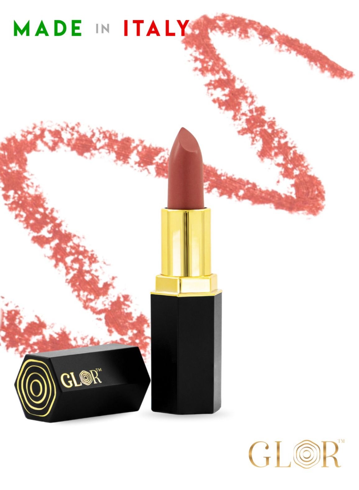 Glor Endless Charm Lipstick Affogato – Bold Intense Color, Moisturizing Creamy Formula, Perfect Coverage for Luscious Lips All Day